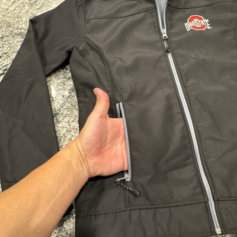 Ohio State Buckeyes Varsity Authentic Apparel Jacket Hoodie‎ Medium #355 - Picture 4 of 10